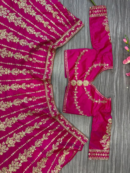 Wedding Wear Silk Lehenga Choli