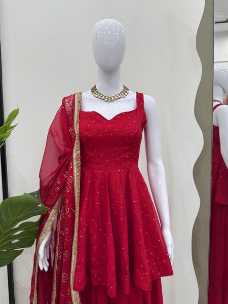 Latest Tabby Organza Ready Made Salwar Suit