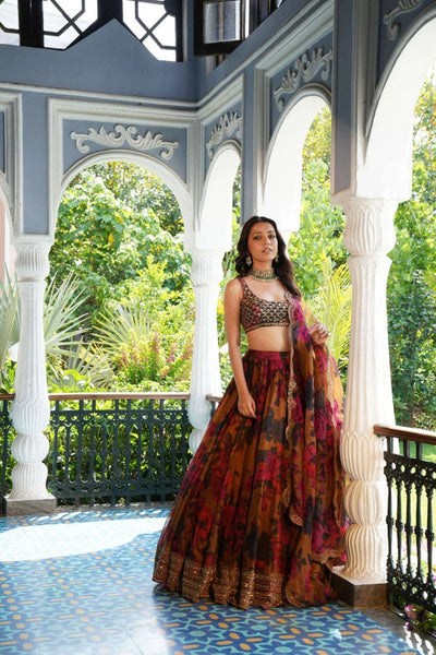 Letest Organza Full Stitched With Sequnce Work Lehenga Choli