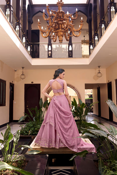 Pink Color New Crush Embroidery Lehenga Choli