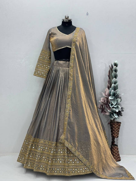 Wedding Wear Sequence Fendi Lehenga Choli