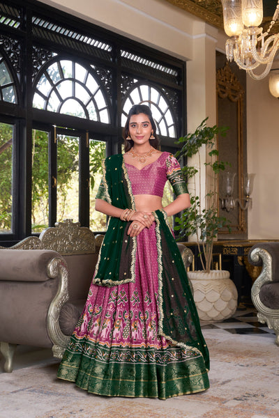 Kanchipuram Zari Weaving Lehenga Choli