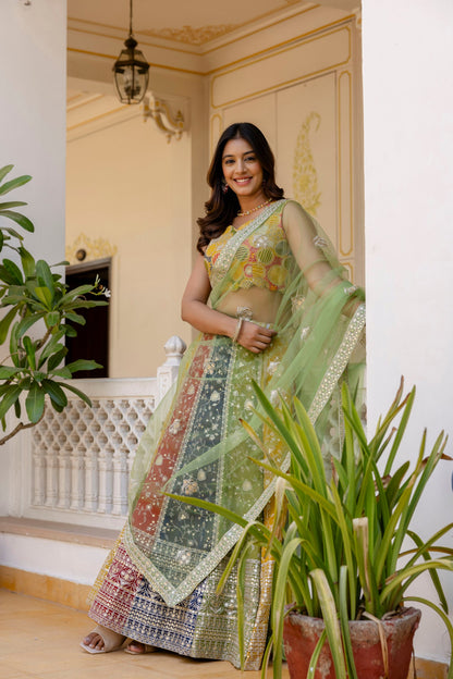 Latest Georgette Multi Thread Sequence Lehenga Choli