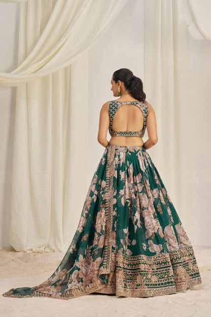 Wedding Wear Organza Sequence Lehenga Choli