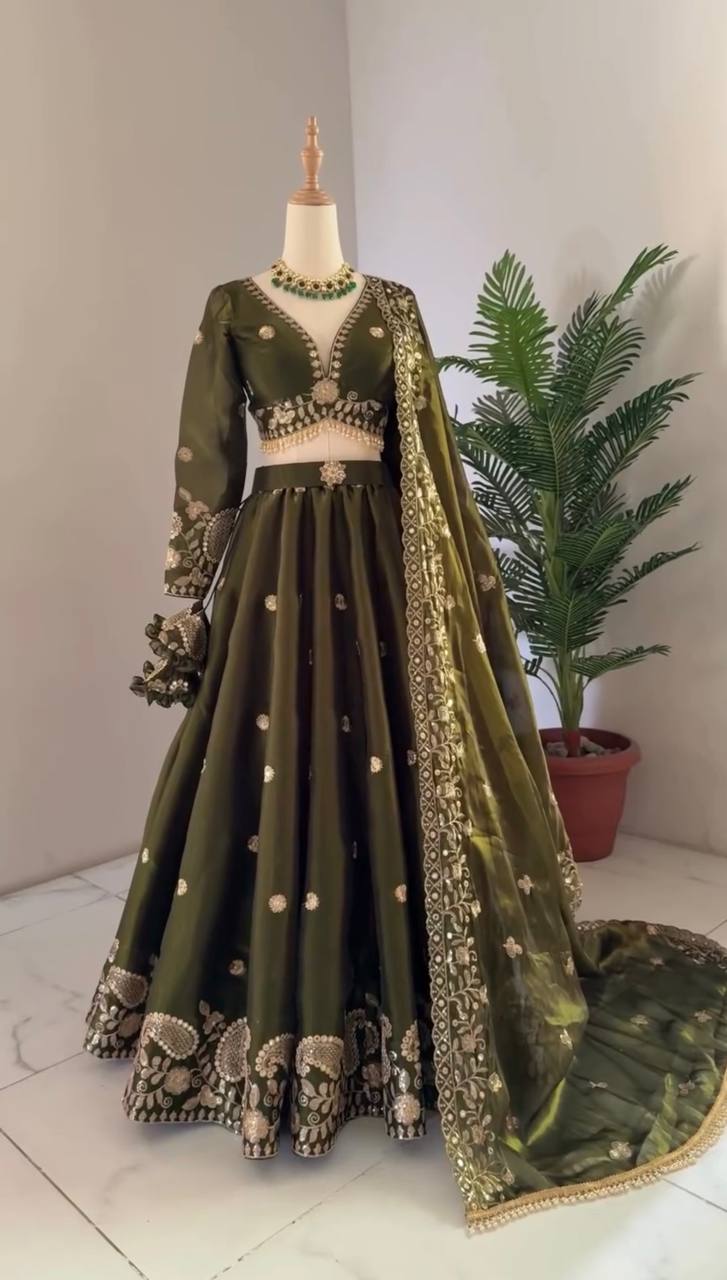 Wedding Wear Jimmy Cho Sequence Lehenga
