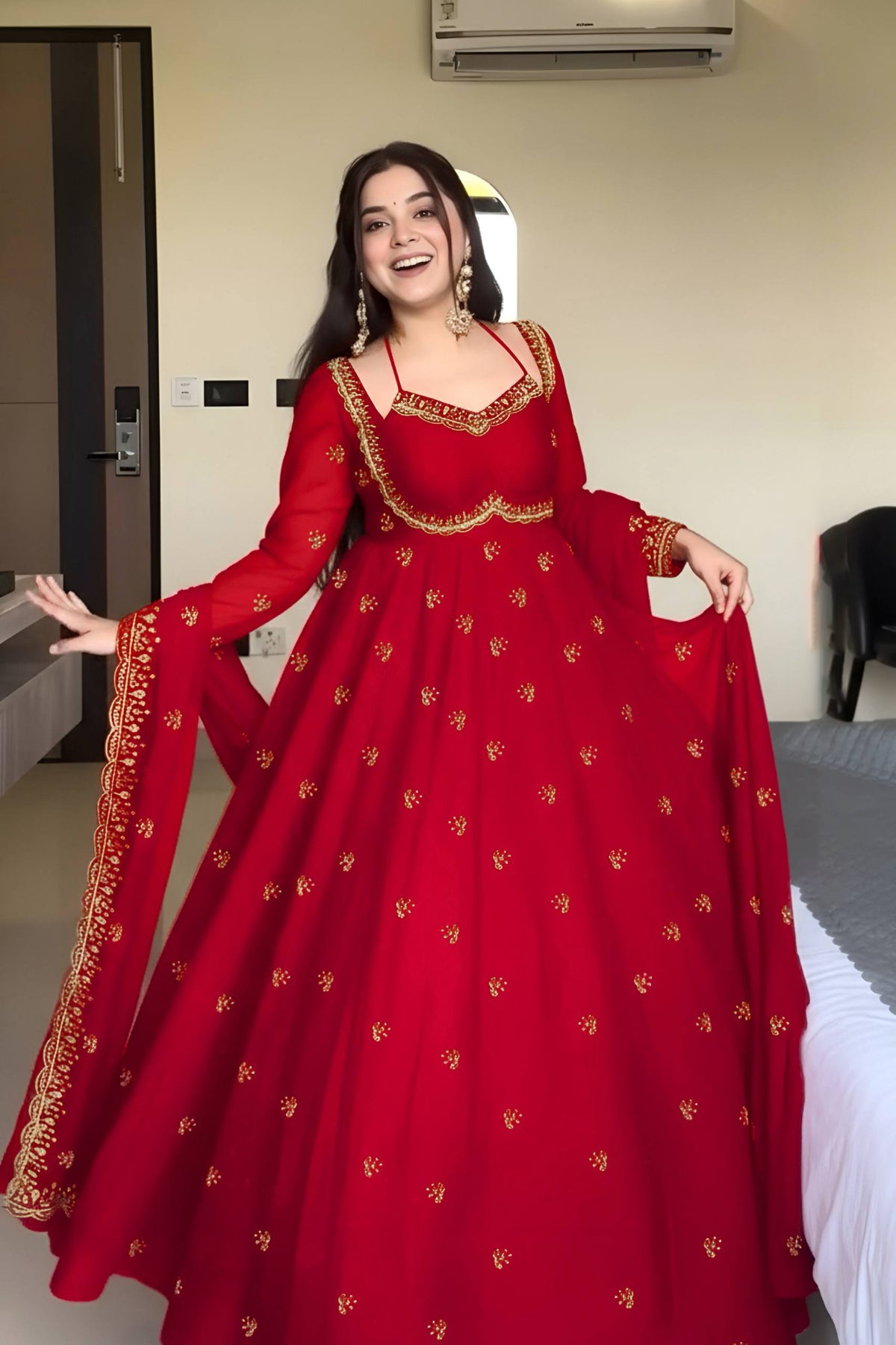 Latest Georgette Anarkali Salwar Suit
