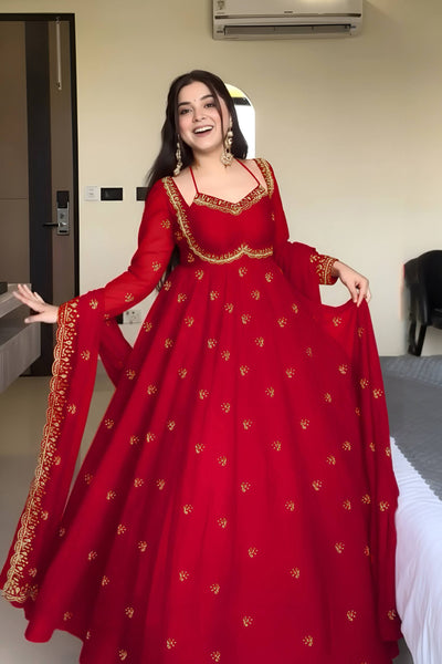 Latest Georgette Anarkali Salwar Suit