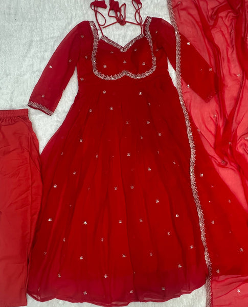 Latest Georgette Anarkali Salwar Suit