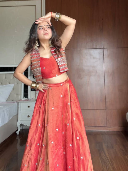 Simmer SIlk Kotti Lehenga Choli