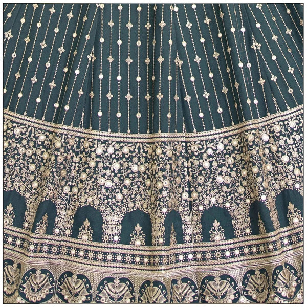 Grey Color Georgette Embroidery Lehenga Choli