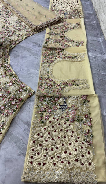 Latest Net Sequence Work Lehenga Choli