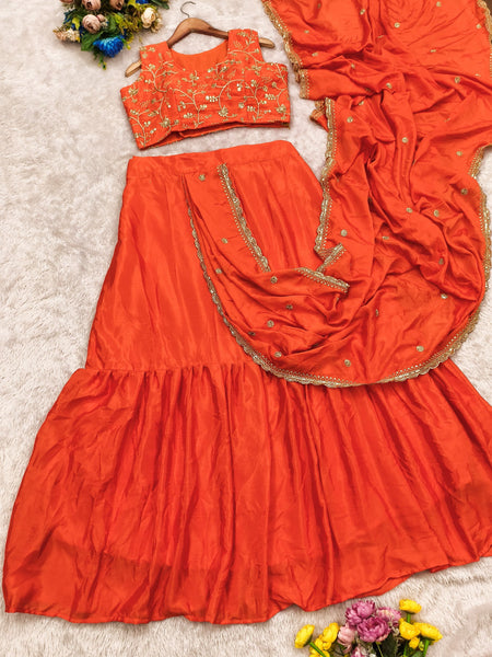 Ready to wear lehenga saree