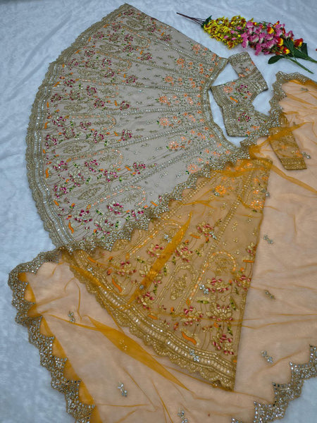 French Crepe Silk Lehenga Choli set