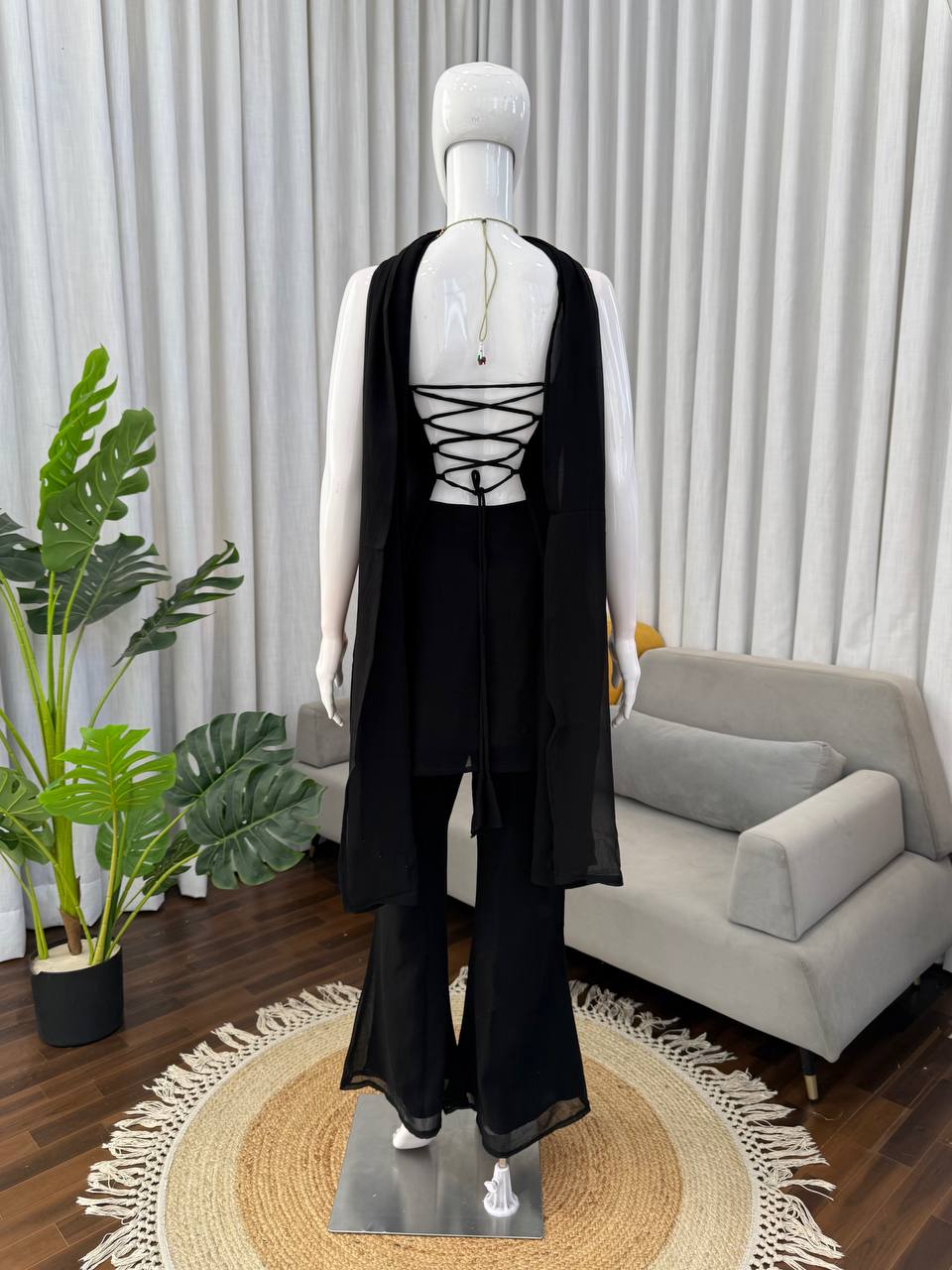 Exquisite Faux Georgette 3-Piece Set