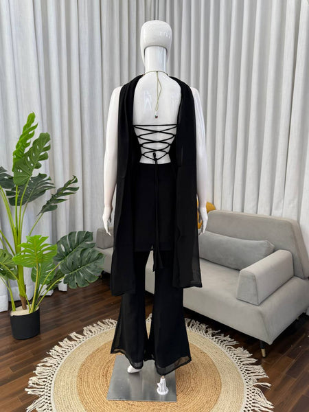Exquisite Faux Georgette 3-Piece Set