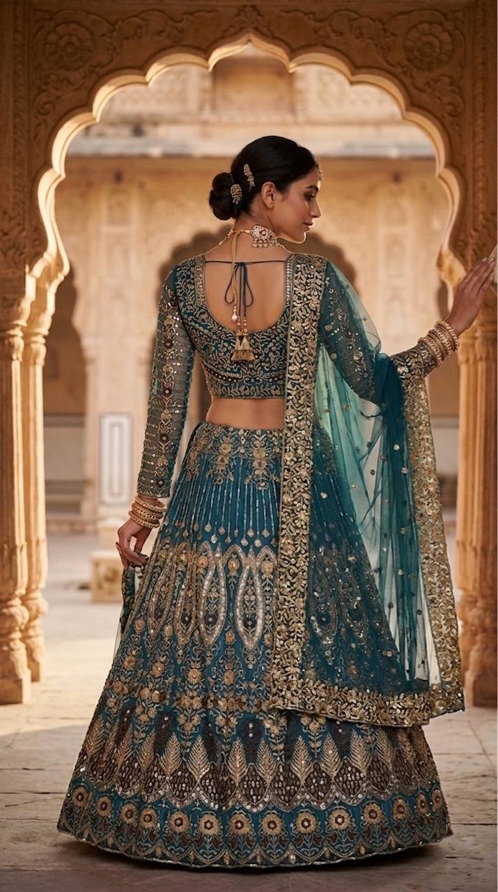 Premium Soft Butterfly Net Lehenga Choli With Intricate Sequins Work