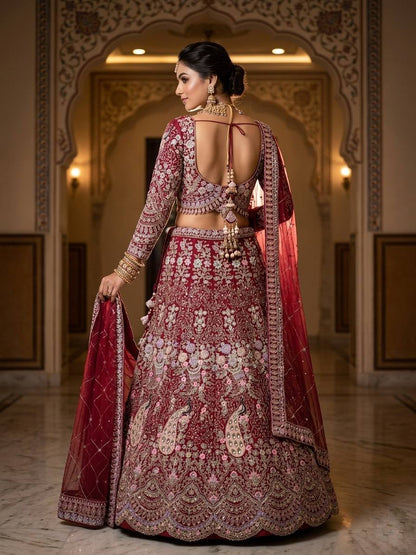 Premium Soft Butterfly Net Lehenga Choli With Coding Sequins Work