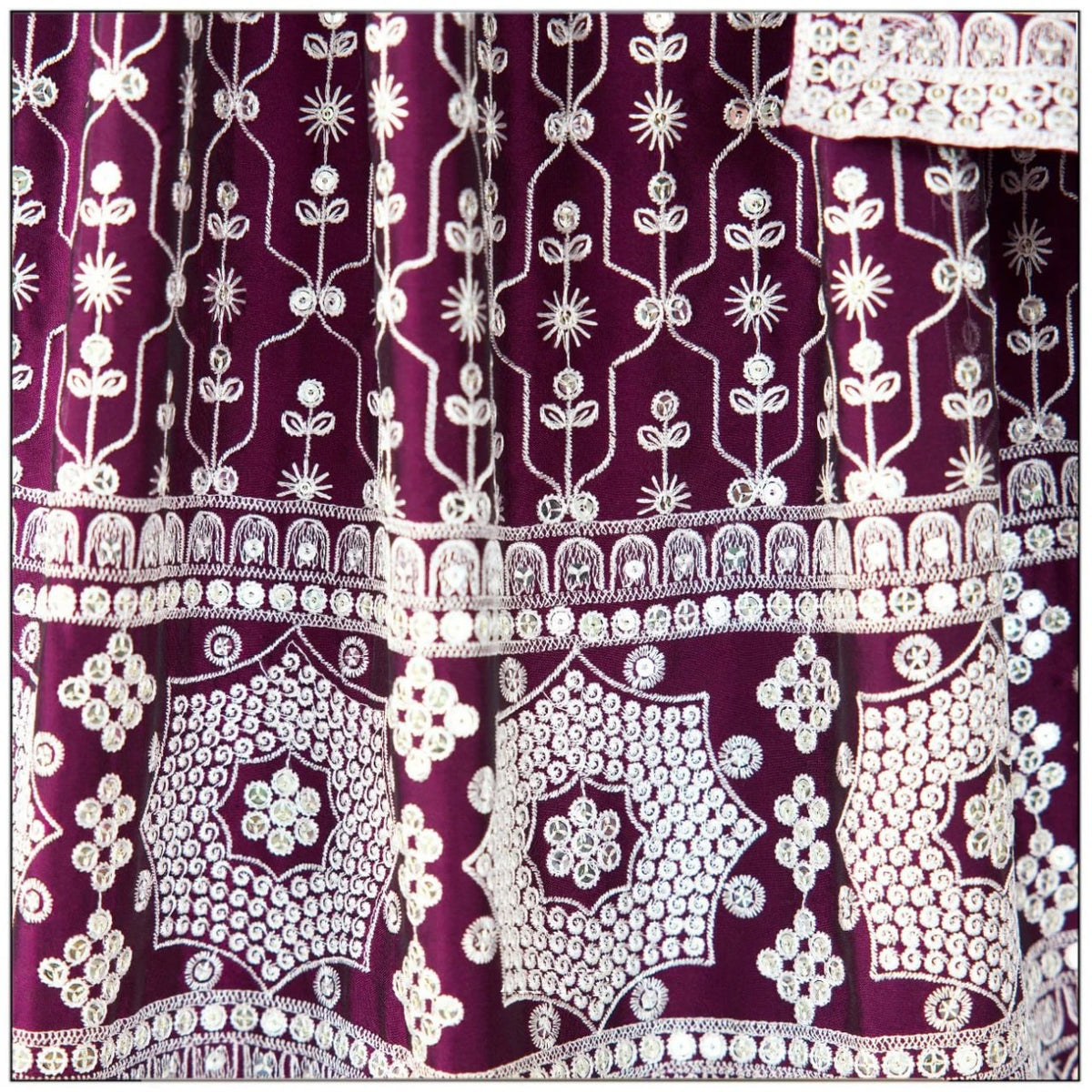 Premium Faux Georgette Lehenga Choli Set with Heavy Sequins Thread Embroidery