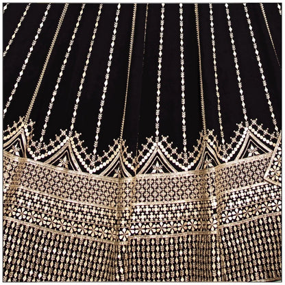 Premium Faux Georgette Embroidered Lehenga Choli Set