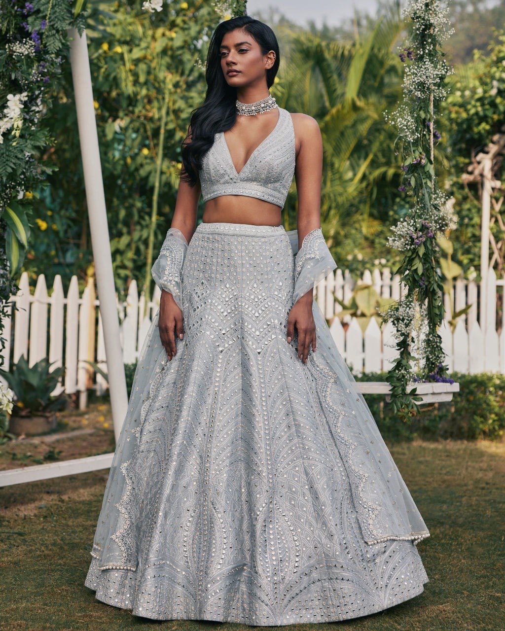 Premium Faux Georgette Lehenga Choli Set