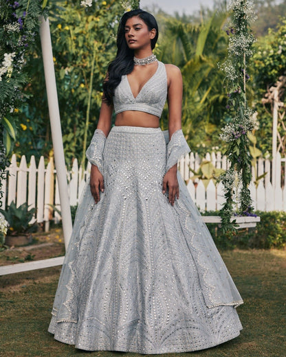 Premium Faux Georgette Lehenga Choli Set