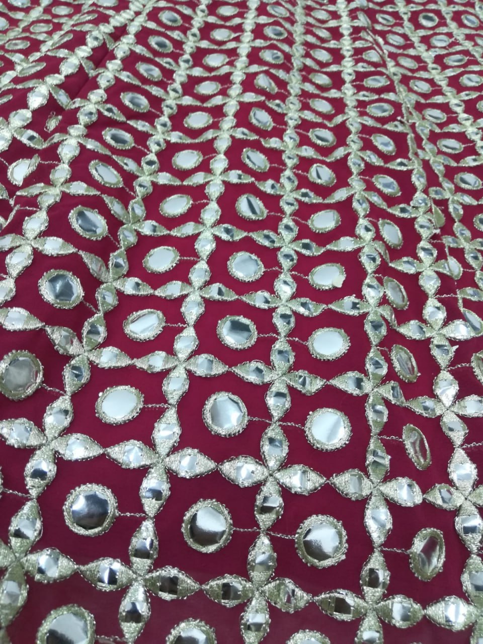 Premium Fox Georgette Mirror-Work Lehenga Choli Set