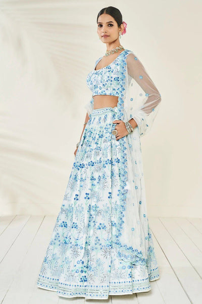 Exquisite Multi-Color Faux Georgette Lehenga Choli Set