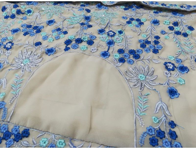 Exquisite Multi-Color Faux Georgette Lehenga Choli Set
