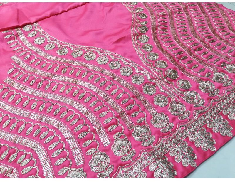 Gajri Sequence Embroidered Lehenga Choli Set