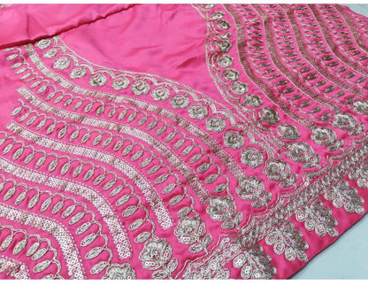 Gajri Sequence Embroidered Lehenga Choli Set