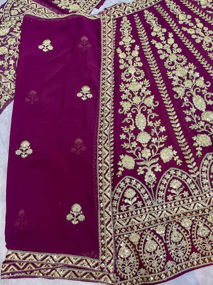 Premium Faux Georgette Lehenga Choli set