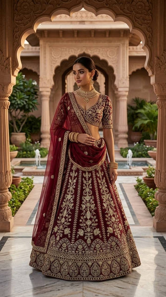 Faux Georgette Lehenga Choli with Heavy Coding Sequins Work