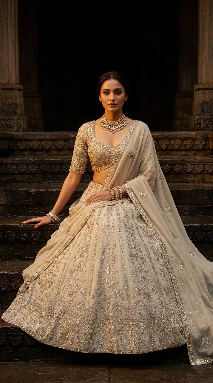 Designer Faux Georgette Lehenga Choli set