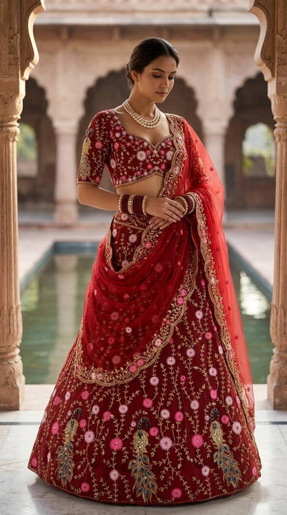 Royal Sequins Net Lehenga choli set