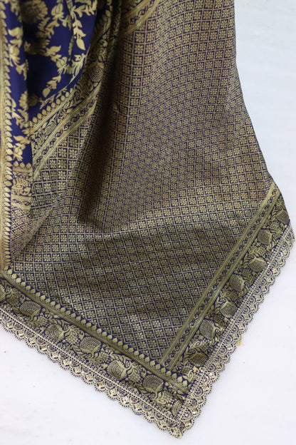 Banarasi Silk Saree Matching Silk Blouse Piece