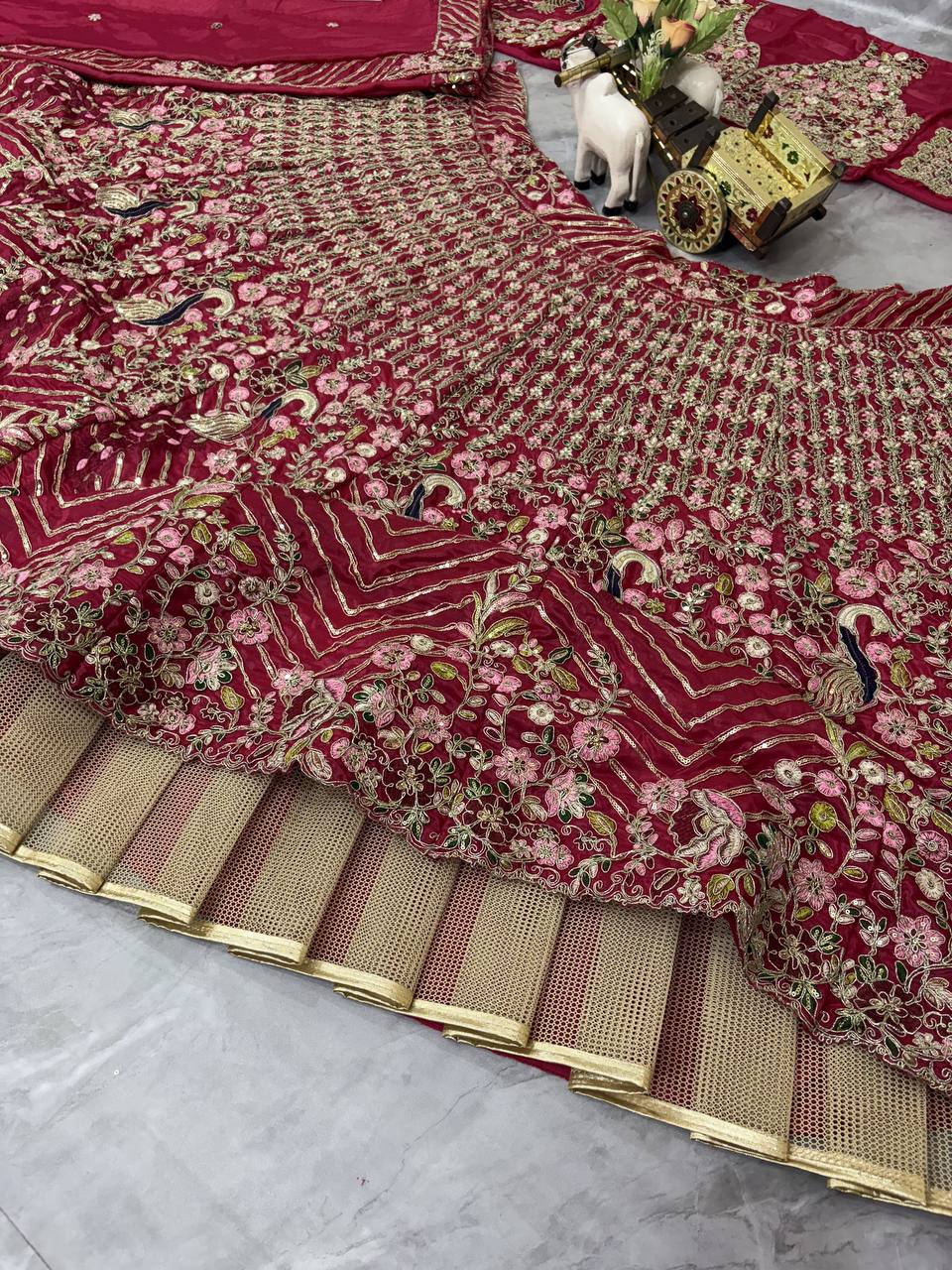 Twinkle Silk Coding Sequins Embroidered Lehenga Choli Set