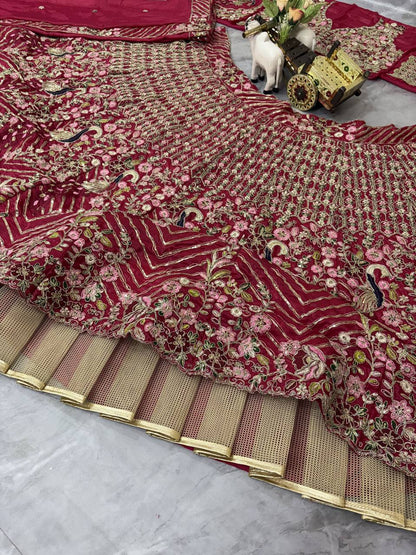 Twinkle Silk Coding Sequins Embroidered Lehenga Choli Set