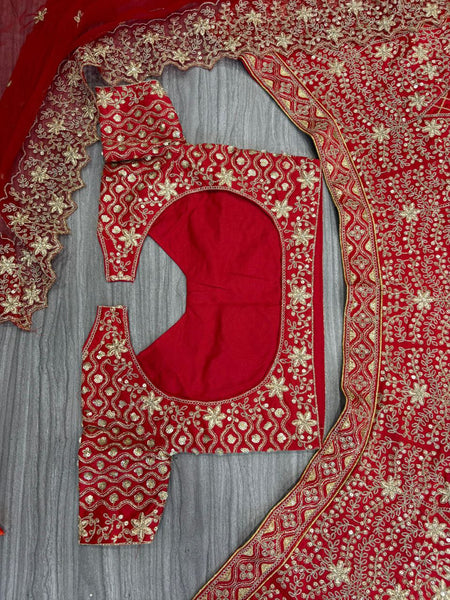 Red Wedding Lehenga For Women