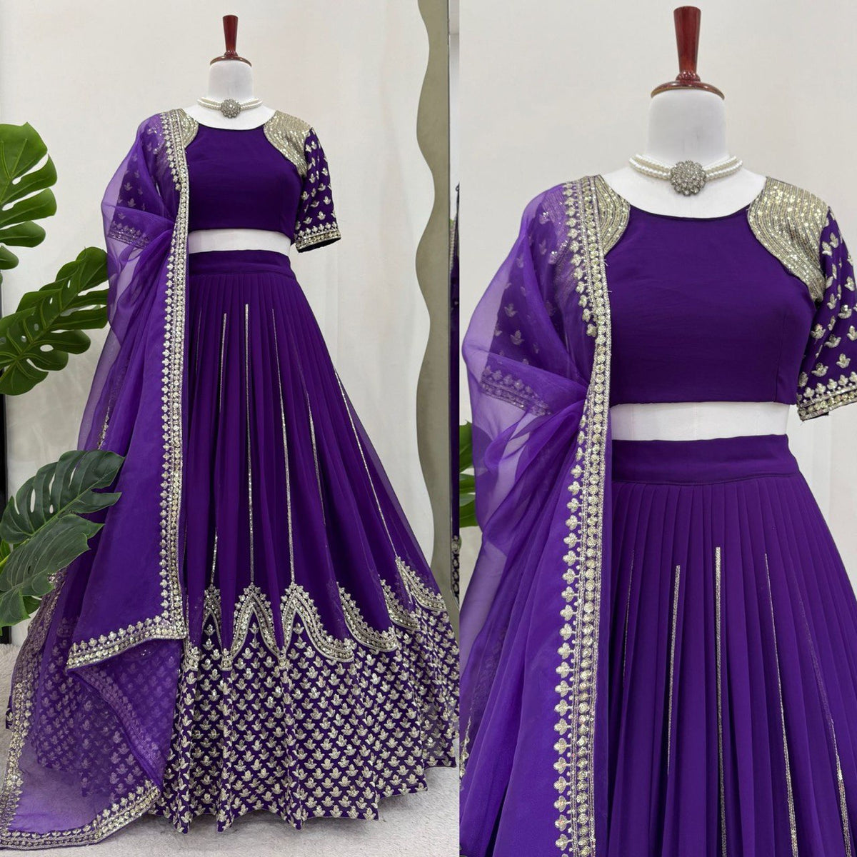 Royal Blue Wedding Wear Lehenga Choli