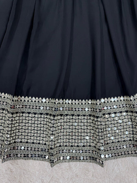 Letest Design Black Georgette Lehenga choli