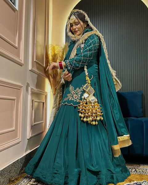 Latest Crape Silk Sequence Work Lehenga Choli