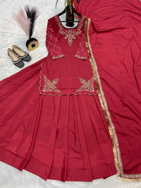 Latest Crape Silk Sequence Work Lehenga Choli
