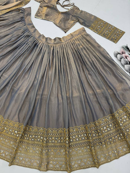Wedding Wear Sequence Fendi Lehenga Choli