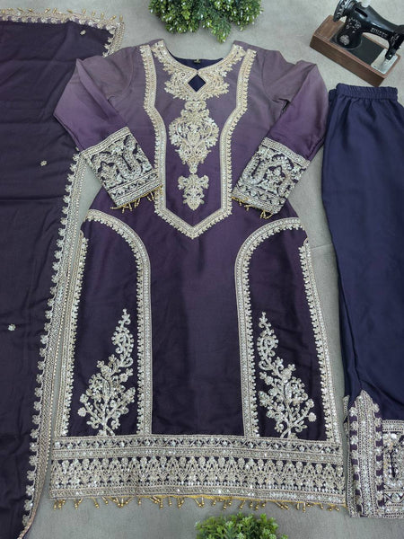 Party Wear Georgette Sequence Salwar Suit