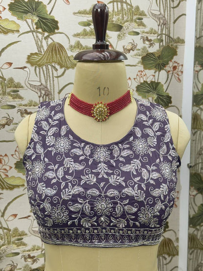 Wedding Wear Violet Color Georgette Sequence Lehenga Choli