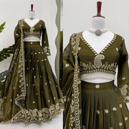 Wedding Wear Jimmy Cho Sequence Lehenga