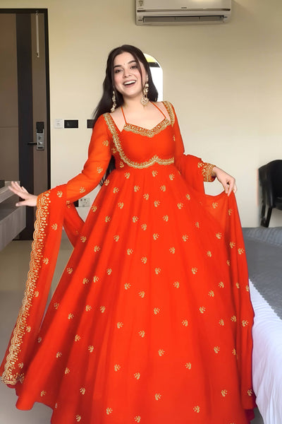 Latest Georgette Anarkali Salwar Suit