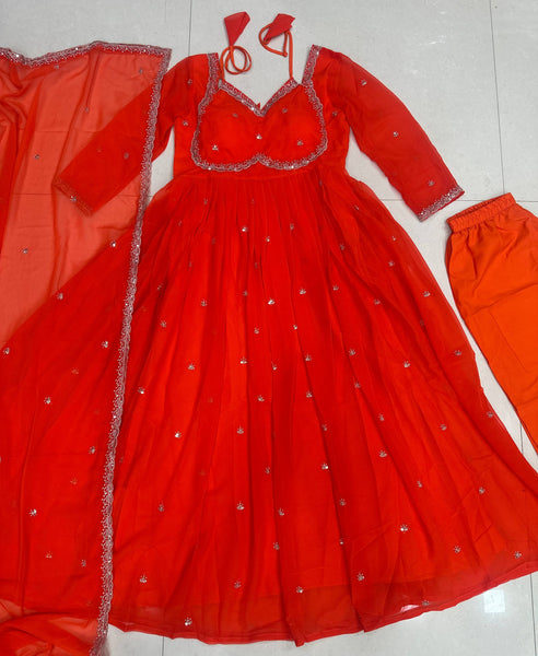 Latest Georgette Anarkali Salwar Suit