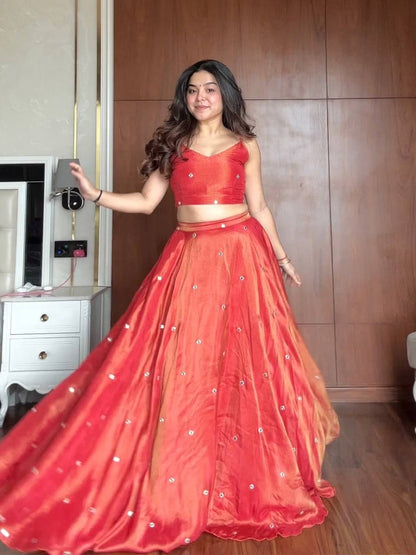 Simmer SIlk Kotti Lehenga Choli