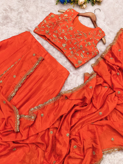 Ready to wear lehenga saree